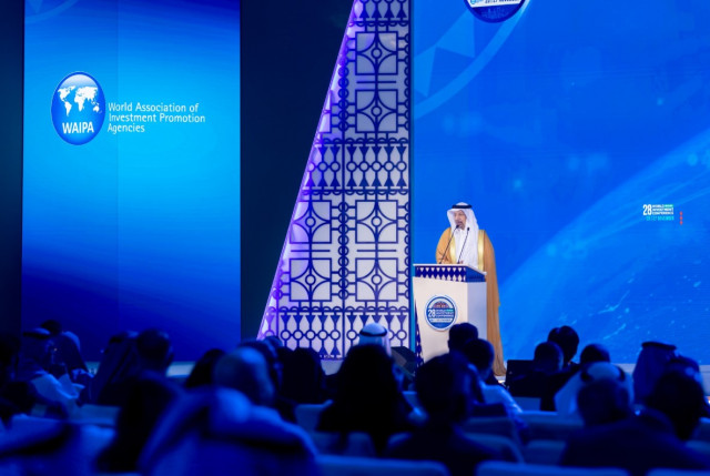 H.E. Khalid A. AlFalih, Minister of Investment, Saudi Arabia, closes the World Investment Conference in Riyadh, Saudi Arabia (Photo: AETOSWire)